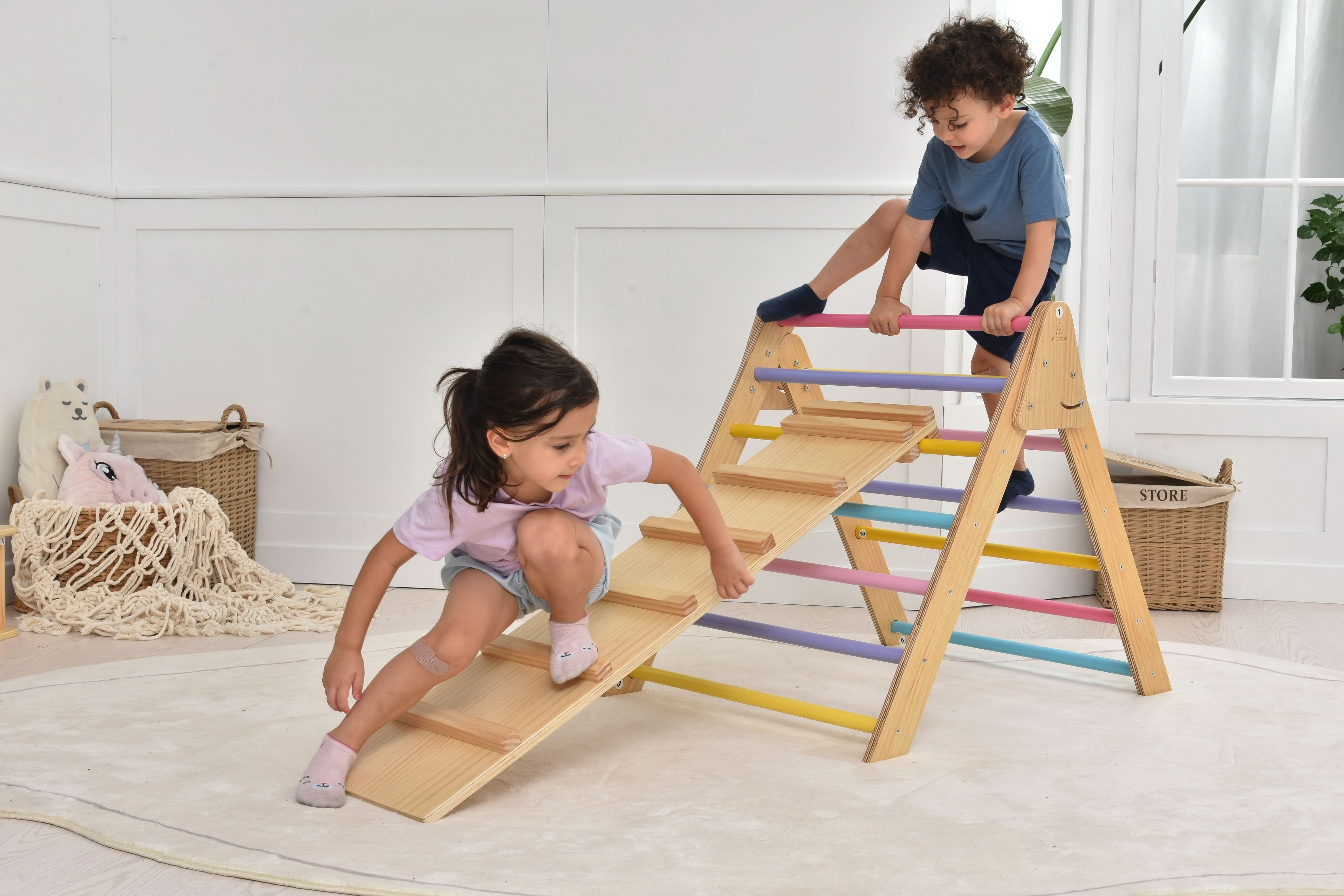 Olive - Pikler Triangle Ladder and Climber Slide - Multiple Sizes