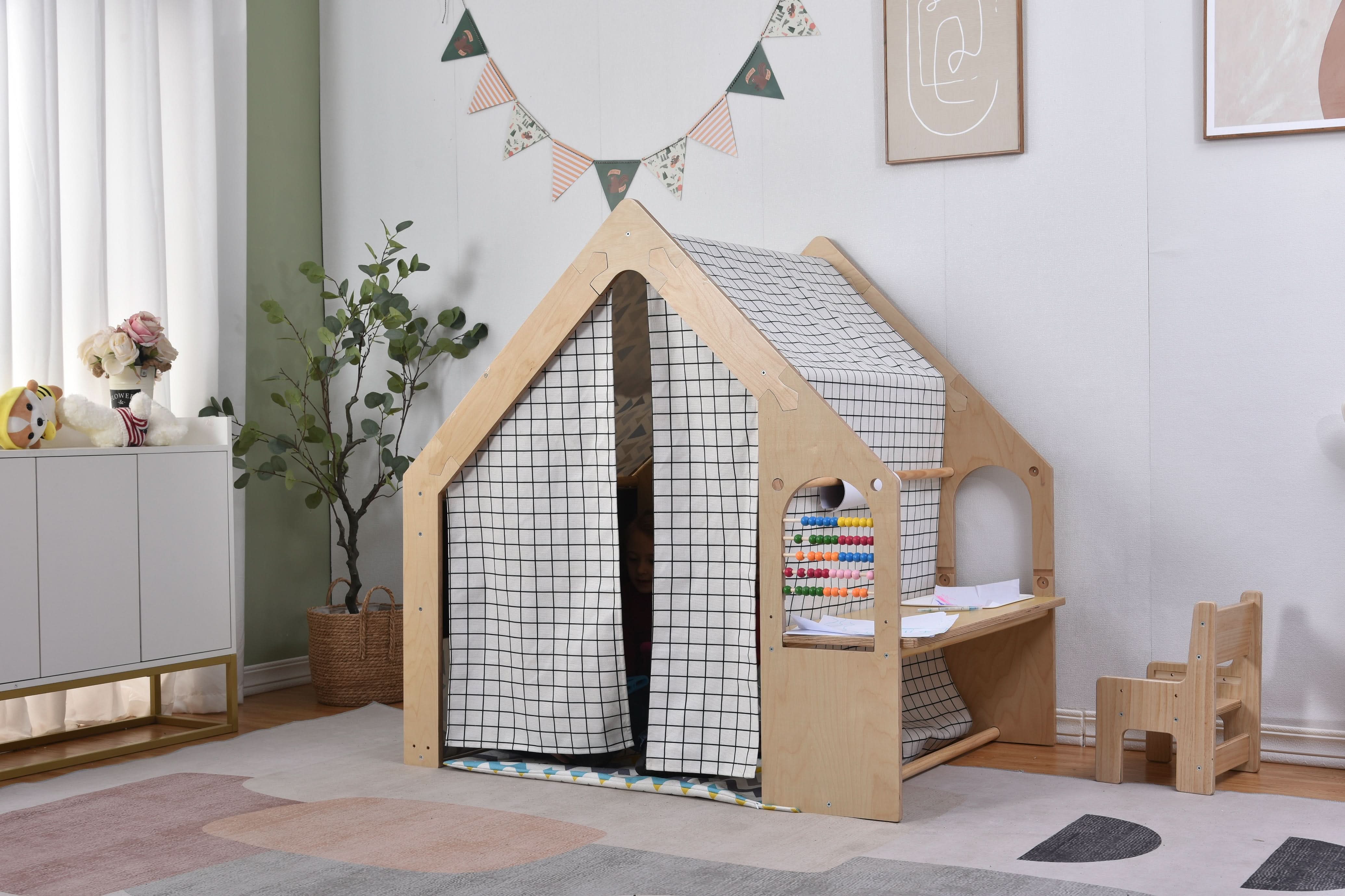 Flair | Playhouse & Sensory Desk - Black & White