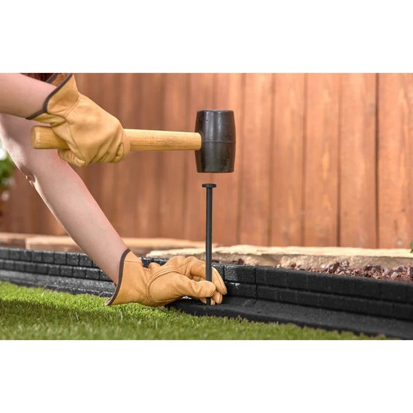 PLAYSAFER L Shape Rubber Border - Brick