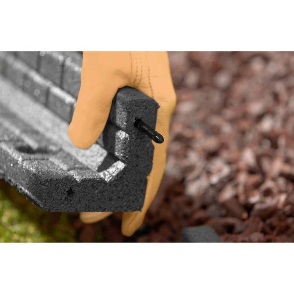 PLAYSAFER L Shape Rubber Border - Brick