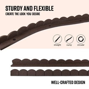 PLAYSAFER L Shape Rubber Border - Scalloped
