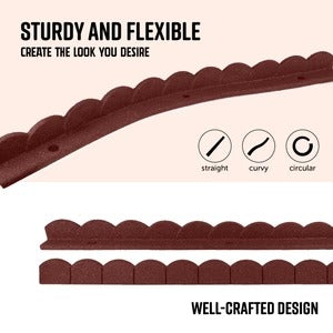 PLAYSAFER L Shape Rubber Border - Scalloped
