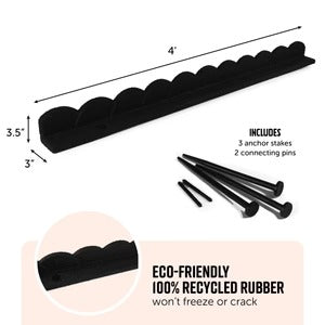 PLAYSAFER L Shape Rubber Border - Scalloped