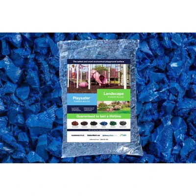 PLAYSAFER Landscape Rubber Mulch Blue