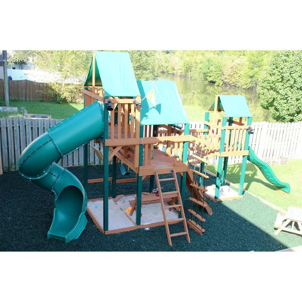 PLAYSAFER Landscape Rubber Mulch Green