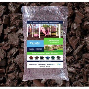 PLAYSAFER Landscape Rubber Mulch Cocoa Brown
