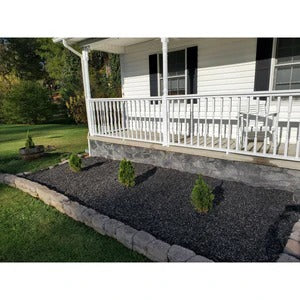 PLAYSAFER Landscape Rubber Mulch Unpainted Black