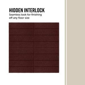 PLAYSAFER Linear Interlocking Rubber Paver Tile