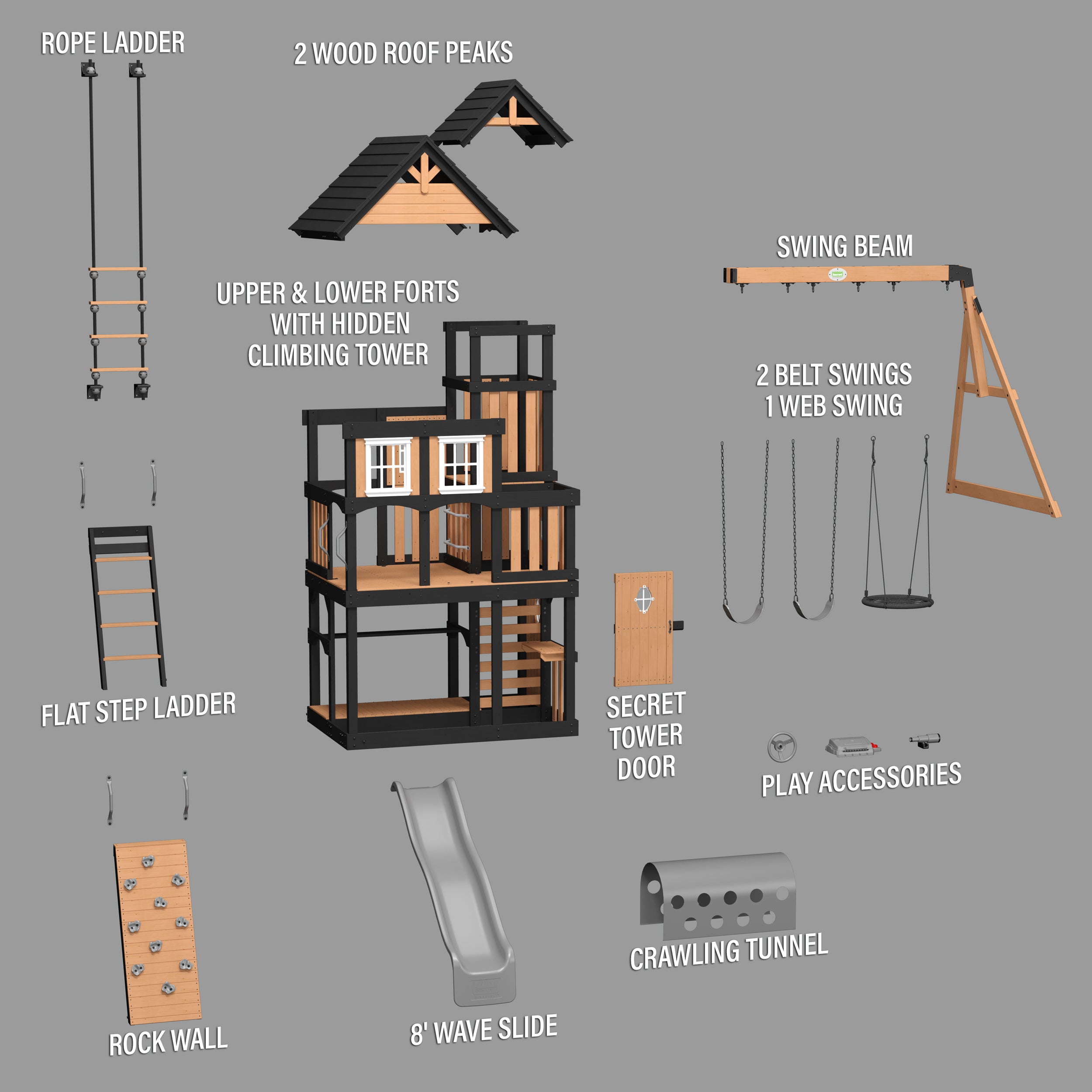 Mystic Tower Swing Set