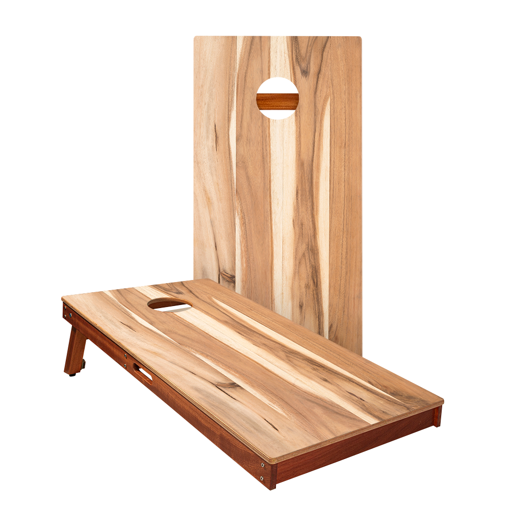 Hickory Stripes Silver Series Cornhole Boards
