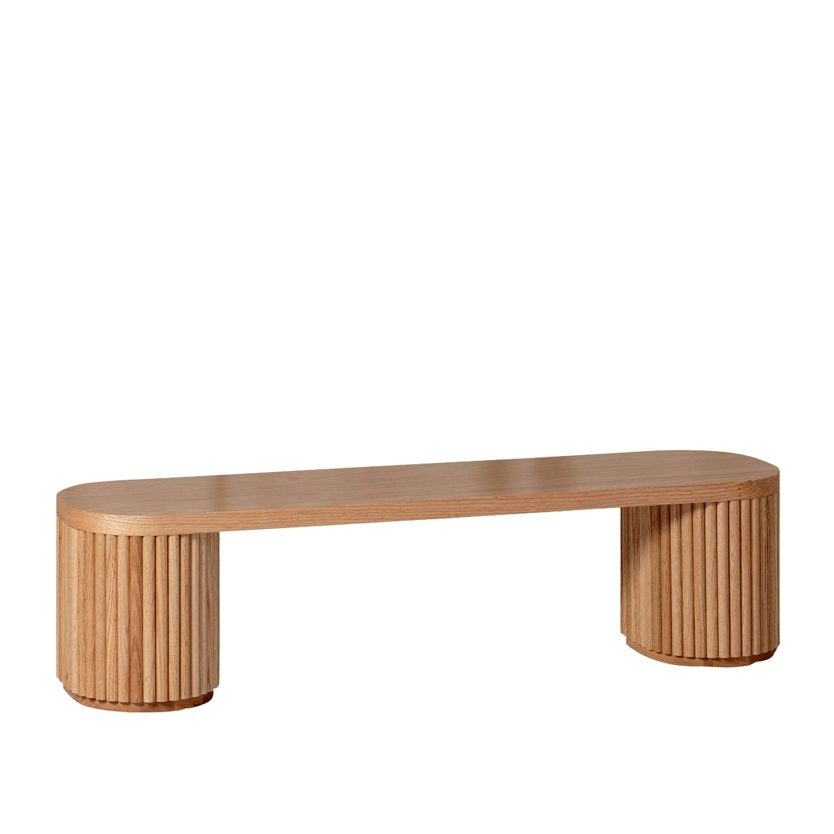 Fluted Bench – Solid European Oak