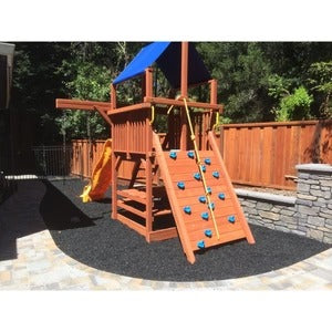 PLAYSAFER Rubber Mulch Painted Black