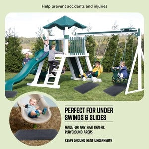 PLAYSAFER Residential Rubber Swing/Slide Mat