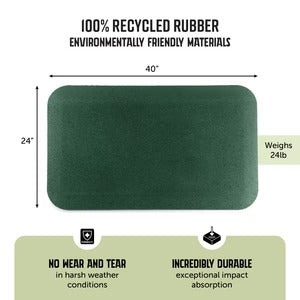 PLAYSAFER Residential Rubber Swing/Slide Mat