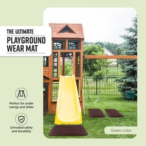 PLAYSAFER Residential Rubber Swing/Slide Mat