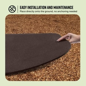 PLAYSAFER Residential Rubber Swing/Slide Mat