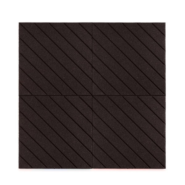 PLAYSAFER Slatted Interlocking Rubber Paver Tile