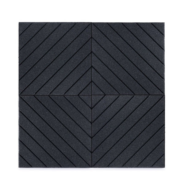 PLAYSAFER Slatted Interlocking Rubber Paver Tile