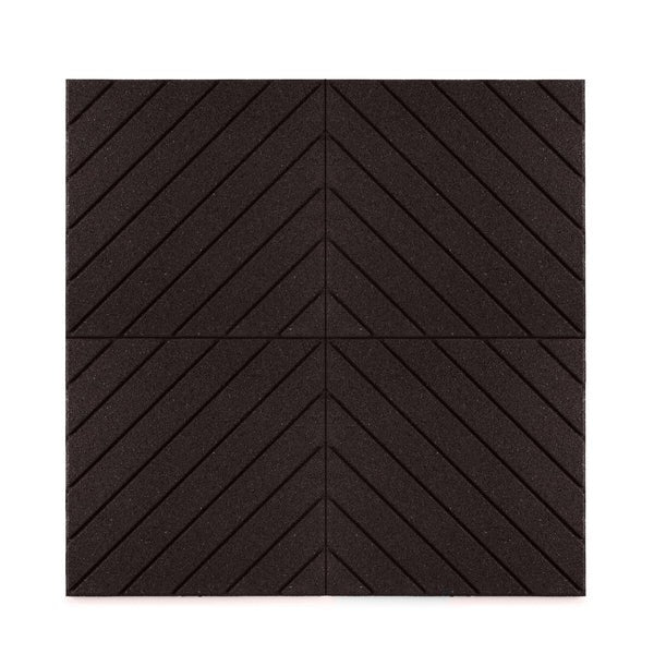 PLAYSAFER Slatted Interlocking Rubber Paver Tile
