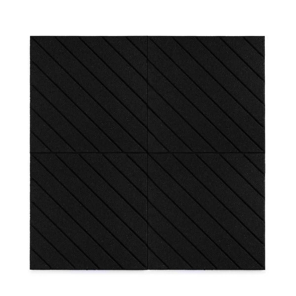PLAYSAFER Slatted Interlocking Rubber Paver Tile