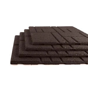 PLAYSAFER SquareScape Interlocking Rubber Paver Tile