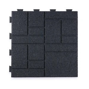 PLAYSAFER SquareScape Interlocking Rubber Paver Tile