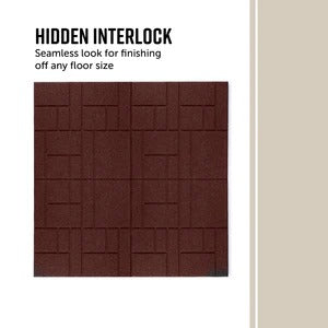PLAYSAFER SquareScape Interlocking Rubber Paver Tile