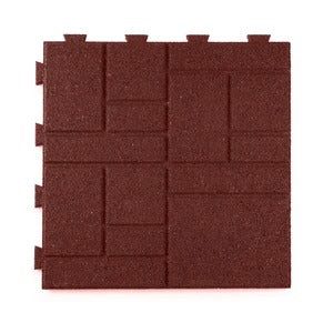 PLAYSAFER SquareScape Interlocking Rubber Paver Tile