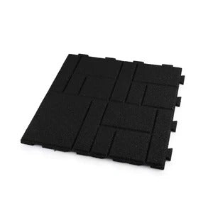 PLAYSAFER SquareScape Interlocking Rubber Paver Tile