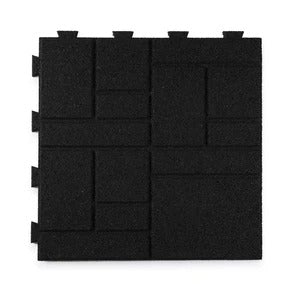 PLAYSAFER SquareScape Interlocking Rubber Paver Tile