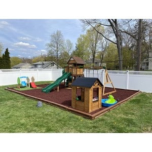PLAYSAFER Rubber Mulch Terra Cotta Red