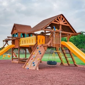PLAYSAFER Rubber Mulch Terra Cotta Red
