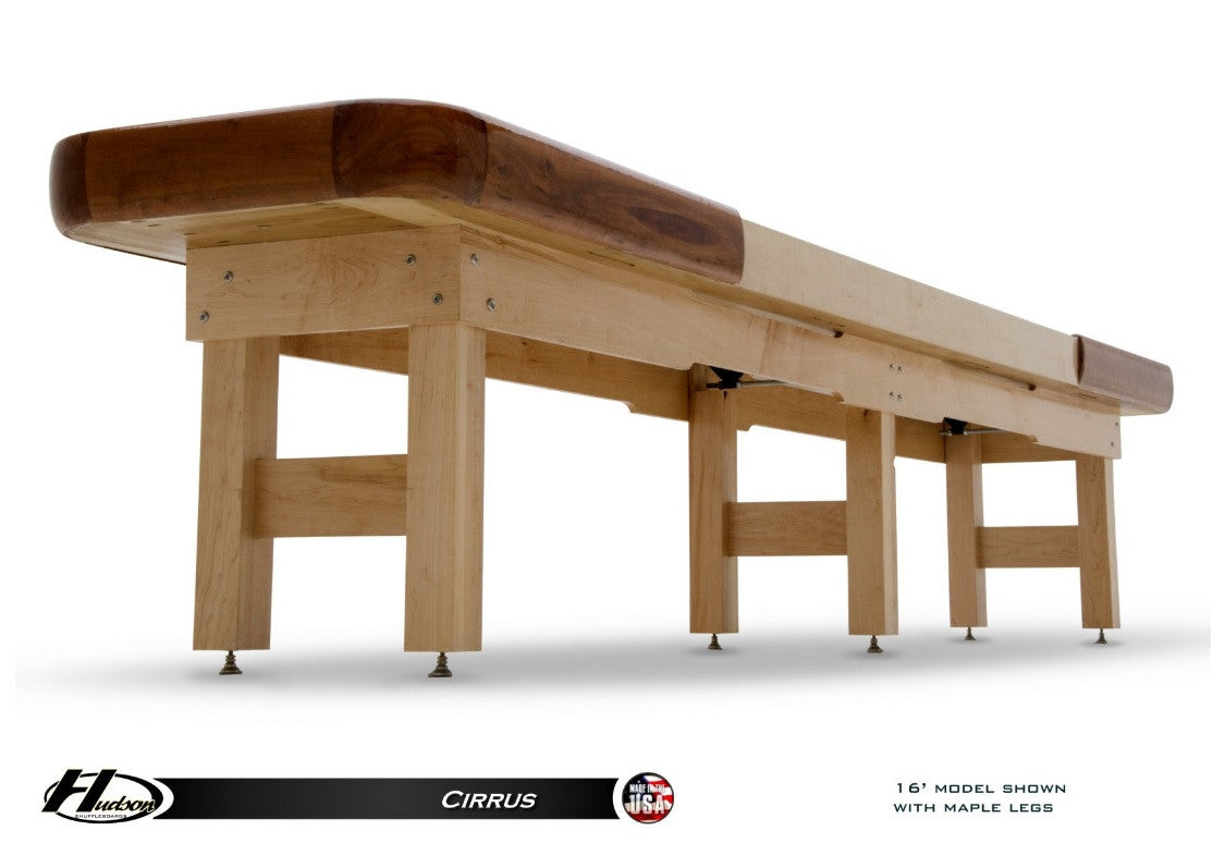 Hudson Cirrus Shuffleboard Table 9'-22 Indoor/Outdoor w/Custom Wood Options