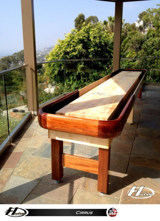 Hudson Cirrus Shuffleboard Table 9'-22 Indoor/Outdoor w/Custom Wood Options