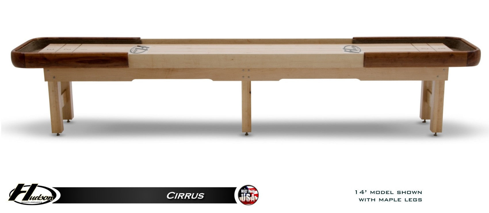 Hudson Cirrus Shuffleboard Table 9'-22 Indoor/Outdoor w/Custom Wood Options