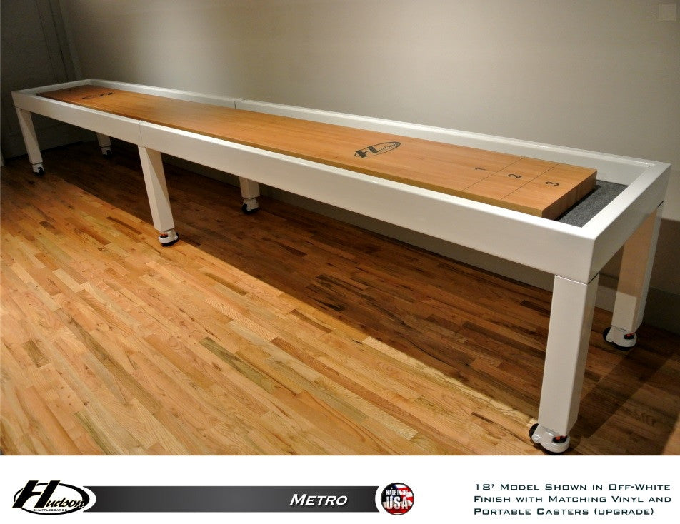 Hudson Metro Shuffleboard 9'-22' with Custom Finish Options