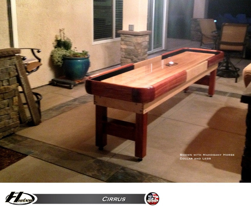 Hudson Cirrus Shuffleboard Table 9'-22 Indoor/Outdoor w/Custom Wood Options
