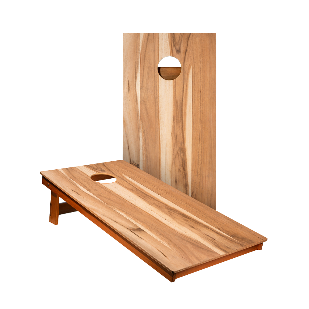 Natural Hickory Backyard 2400 Cornhole Boards