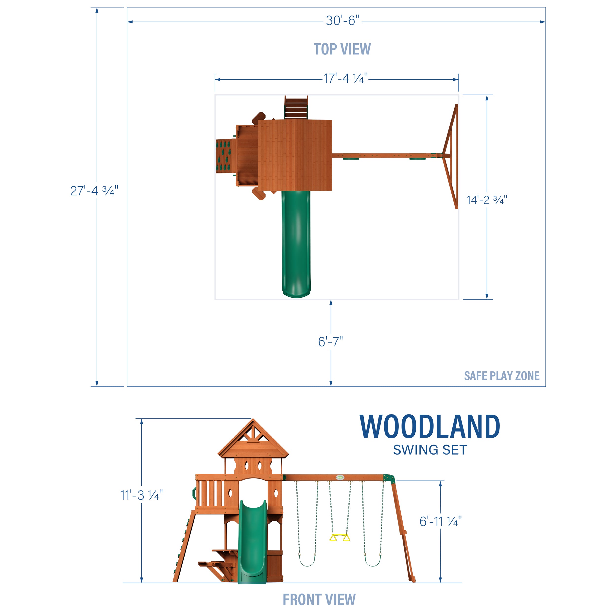 Woodland Swing Set