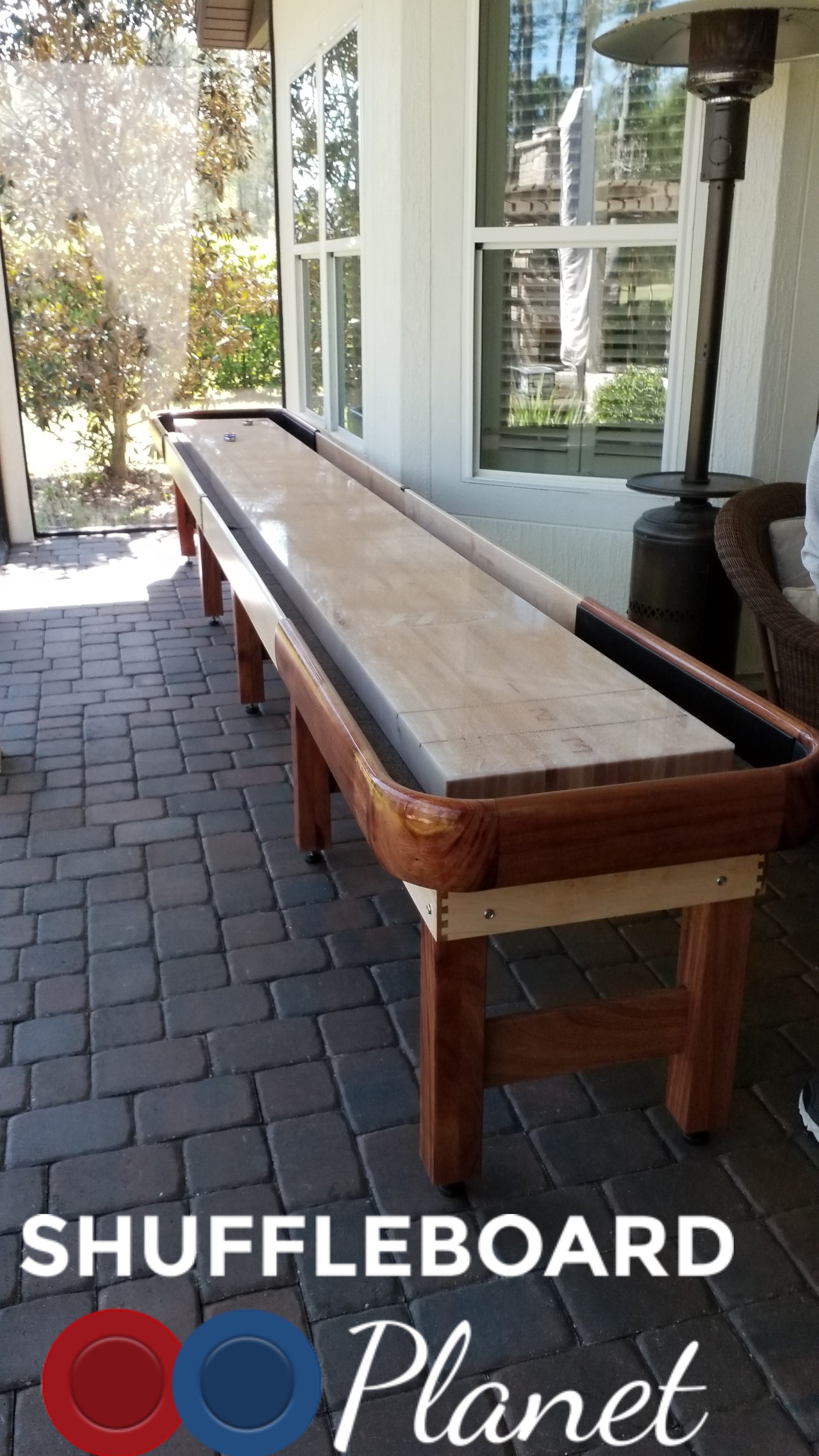 Hudson Cirrus Shuffleboard Table 9'-22 Indoor/Outdoor w/Custom Wood Options