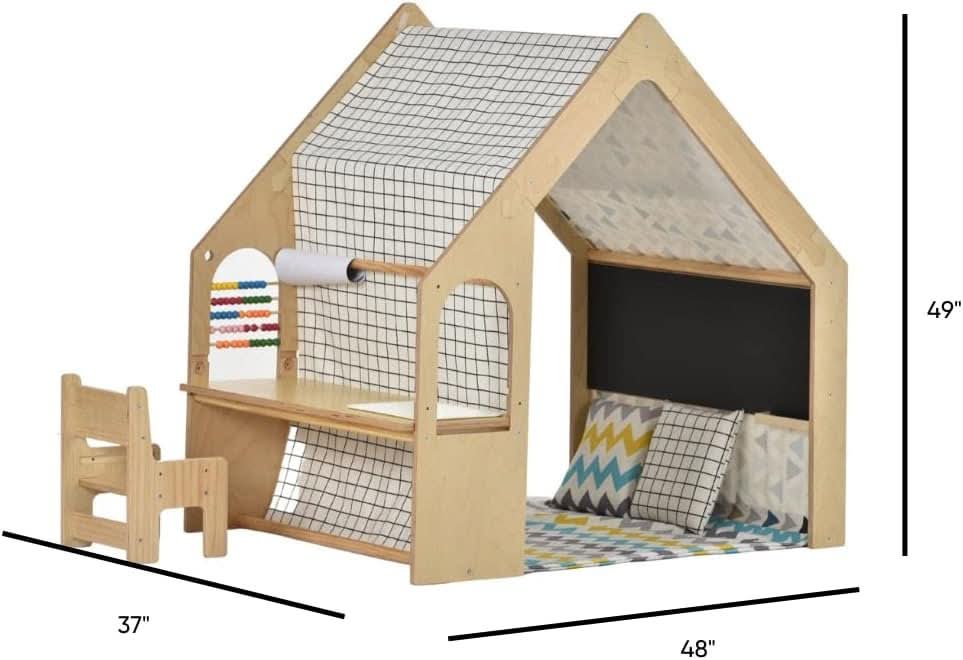 Flair | Playhouse & Sensory Desk - Black & White