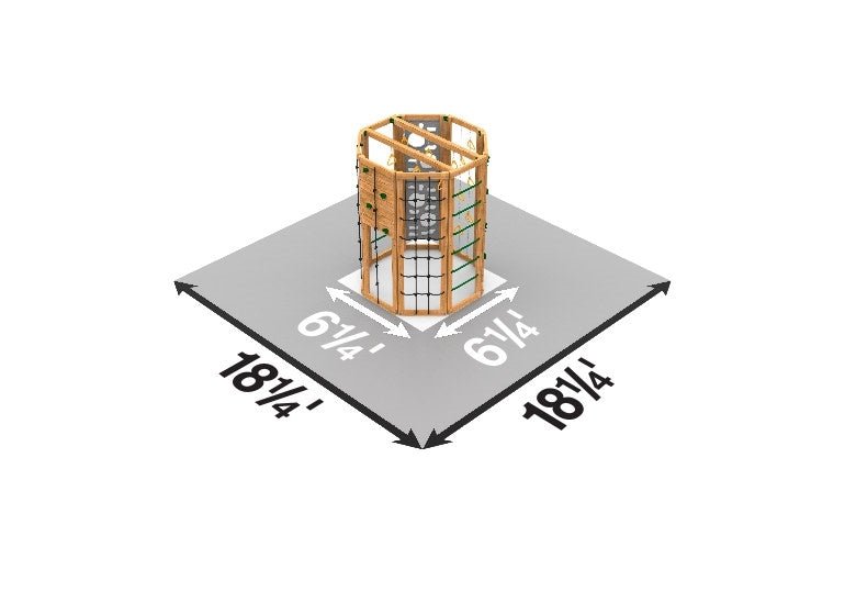 Backyard Playset with Cliff-Hanger | Bronze, 9 Activities