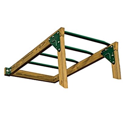 Backyard Playset with Cliff-Hanger| Silver, 15 Activities