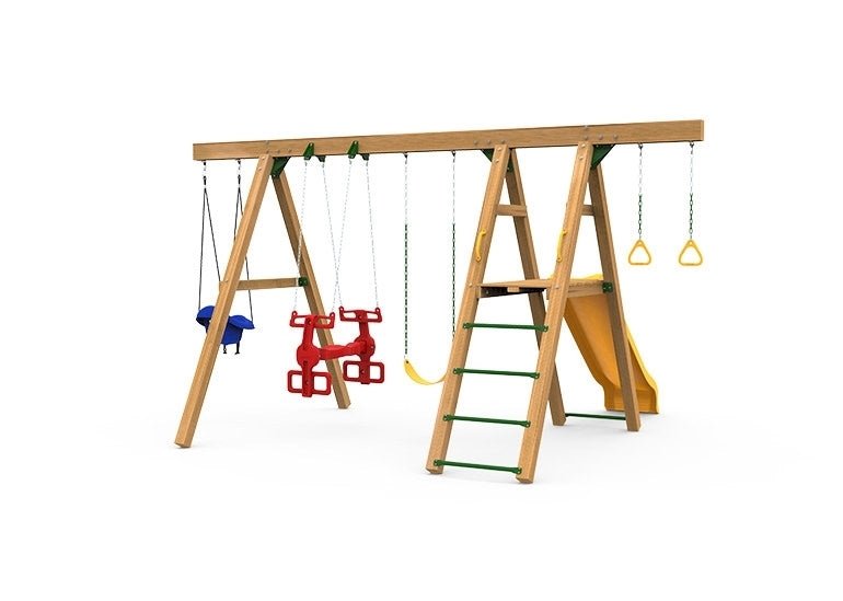 Mesa Silver Backyard Swing Set | 9 Activities