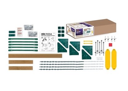 Mesa Silver Backyard Swing Set | 9 Activities