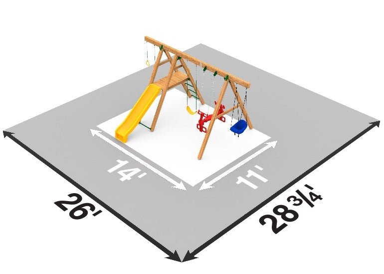 Mesa Silver Backyard Swing Set | 9 Activities