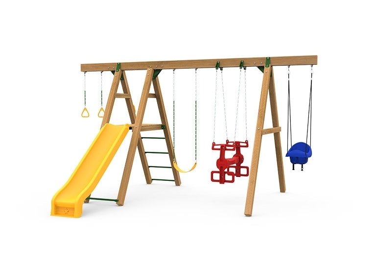 Mesa Silver Backyard Swing Set | 9 Activities