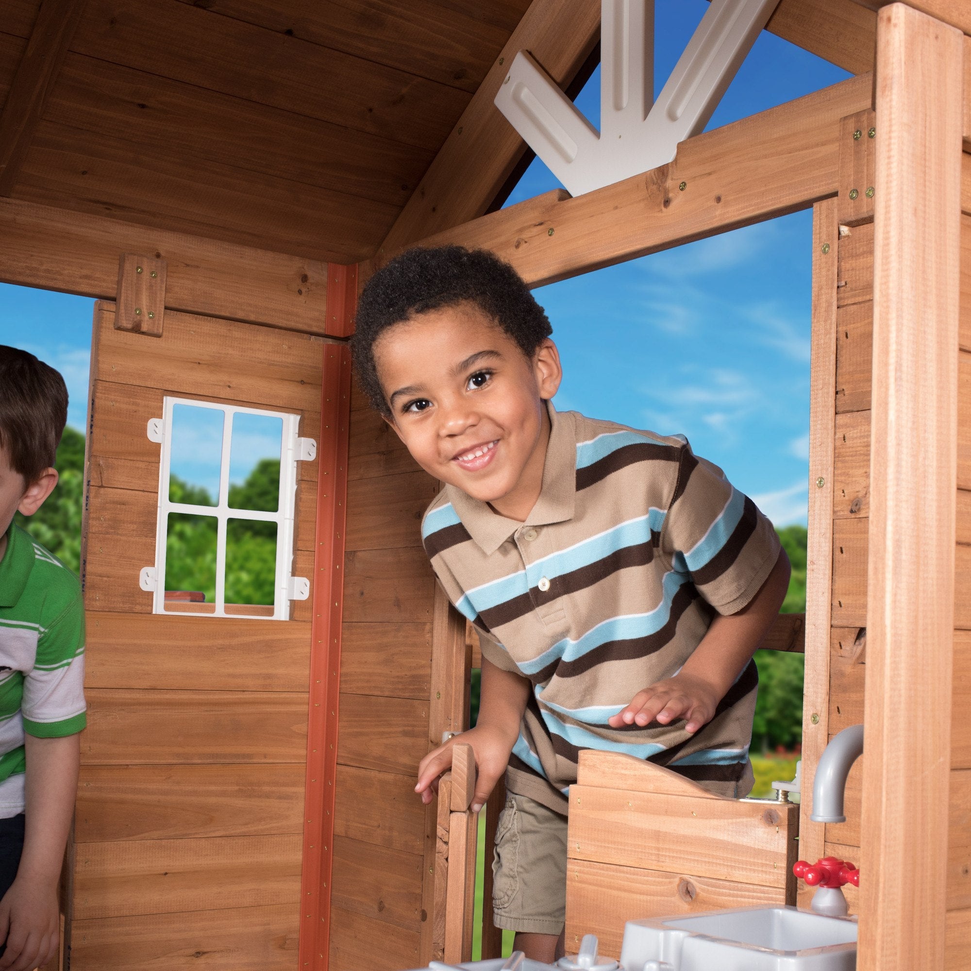 Scenic Heights Wooden Playhouse